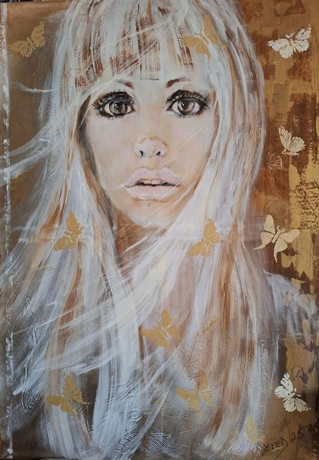 beauty with butterflies