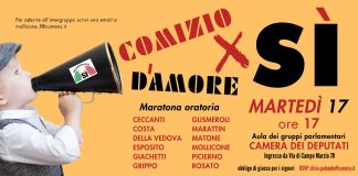 “Comizio d’amore per Sì”, evento-maratona oratoria martedì 17 marzo