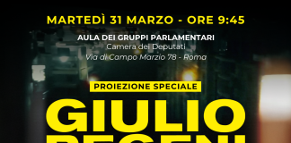“Giulio Regeni, tutto il male del mondo”: proiezione speciale alla Camera dei Deputati
