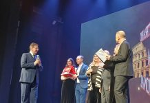 Giacobbo e Strabioli alla cerimonia di premiazione della terza edizione del Premio Letterario Roma International