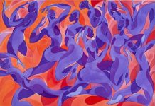 Ispirazioni Fauves con influenze simboliste nelle stilizzate ma vibranti opere di Tunji Adeniyi-Jones astral reflexions six plate