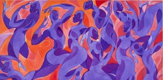 Ispirazioni Fauves con influenze simboliste nelle stilizzate ma vibranti opere di Tunji Adeniyi-Jones astral reflexions six plate