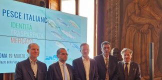 Acquacoltura e pesca, vertice in Confagricoltura: più trasparenza e concessioni per rilanciare il settore ittico italiano Giansanti, Gemmato, Leonardi, Pedroni, Caponi