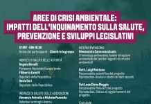 “Aree di crisi ambientale: impatti dell’inquinamento sulla salute”, convegno a Roma lunedì 20 aprile