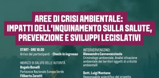 “Aree di crisi ambientale: impatti dell’inquinamento sulla salute”, convegno a Roma lunedì 20 aprile