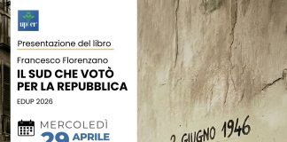“Il sud che votò per la Repubblica”, presentazione del libro di Francesco Florenzano
