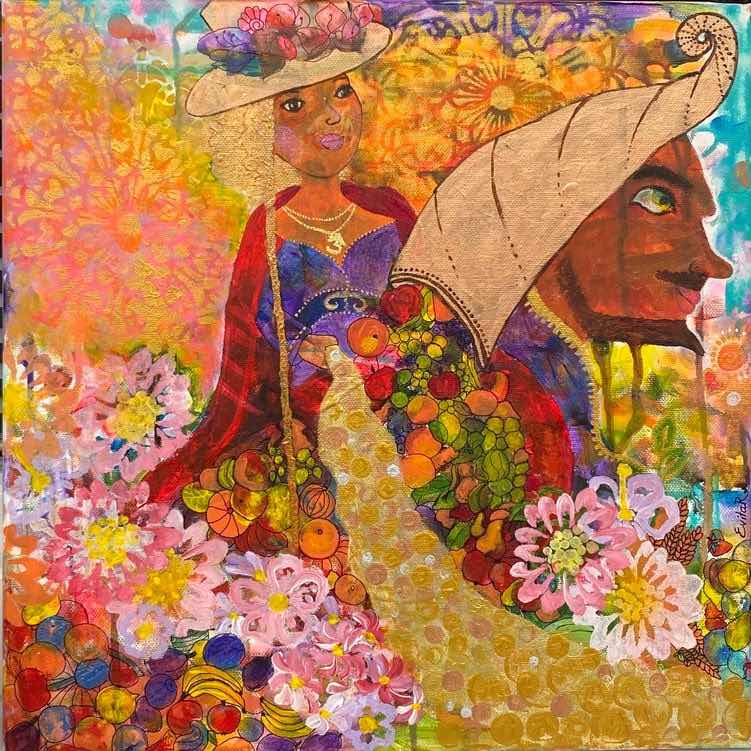 Hojnost přichází40x40 cmMixmédia na plátněCena: 4 800 Kč