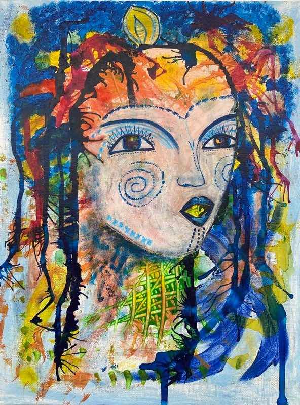 Vesmířan30x40 cmMixmédia na plátně na kartonuCena: 3 500 Kč