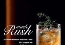 Mush Rush, il nuovo cocktail Bauer: la ricetta mush rush