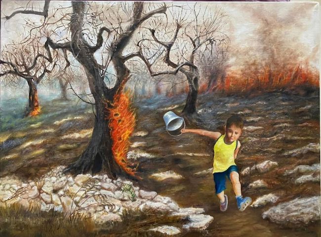 salento ulivi in fiamme