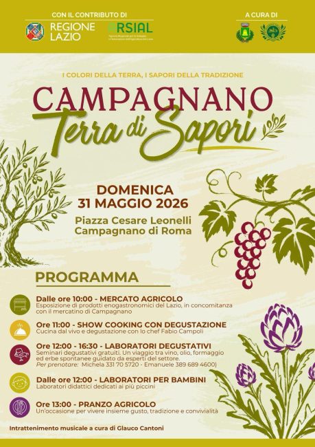 campagnano terra di sapori il 31 maggio una giornata dedicata alle eccellenze del territorio da Lopinionista.it campagnano terra di sapori il 31 maggio una giornata dedicata alle eccellenze del territorio