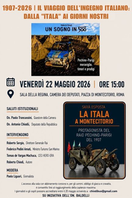 1907 8211 2026 8211 il viaggio dell8217ingegno italiano dalla itala ai giorni nostri convegno a montecitorio da Lopinionista.it 1907 8211 2026 8211 il viaggio dell8217ingegno italiano dalla itala ai giorni nostri convegno a montecitorio