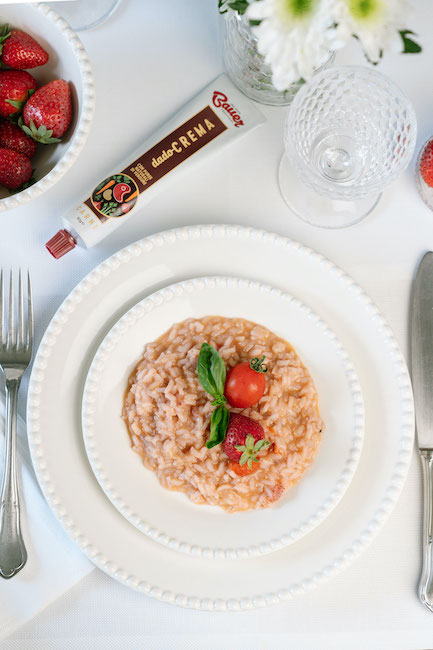 ricetta risotto alle fragole