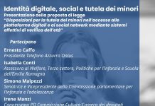 “Identità digitale, social e tutela dei minori”: convegno martedì 9 giugno