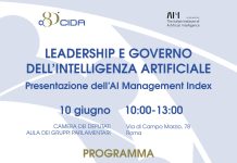 “Leadership e governo dell’intelligenza artificiale”, convegno alla Camera mercoledì 10 giugno