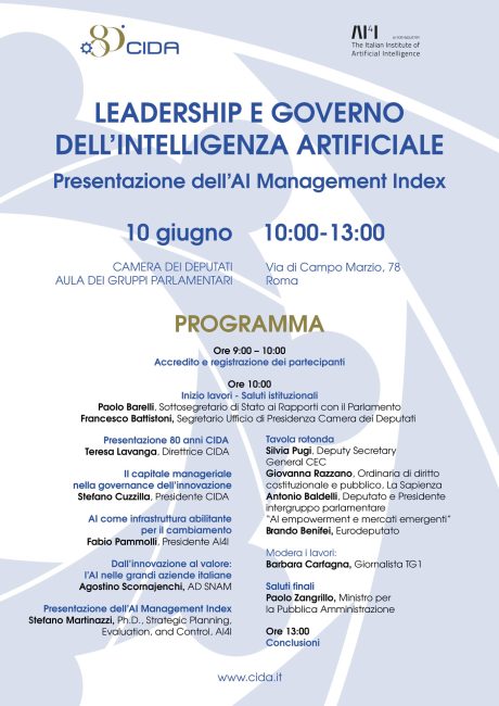 leadership e governo dell8217intelligenza artificiale convegno alla camera mercoled236 10 giugno da Lopinionista.it leadership e governo dell8217intelligenza artificiale convegno alla camera mercoled236 10 giugno