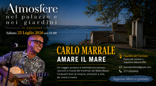 gran finale di atmosfere 2026 ad anguillara sabazia con carlo marrale e mauro di domenico da Lopinionista.it gran finale di atmosfere 2026 ad anguillara sabazia con carlo marrale e mauro di domenico