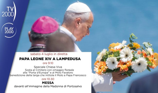 papa leone xiv in diretta su tv2000 la visita pastorale a lampedusa da Lopinionista.it papa leone xiv in diretta su tv2000 la visita pastorale a lampedusa