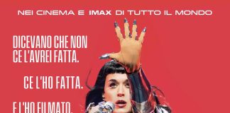 Katy Perry porta al cinema il suo “The Lifetimes tour – live from Paris”