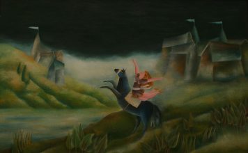 Le atmosfere notturne di Giovanni Atzeni, quando la fiaba si mescola al Realismo Magico e tende la mano alla Metafisica bambina colpita da una nuvola