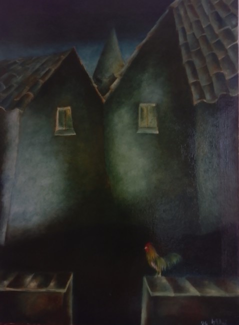 il gallo nel cortile