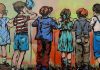 I ricordi fanciulleschi di David Bromley, quando la nostalgia di un mondo più spensierato diventa arte over the fence with bubble boy