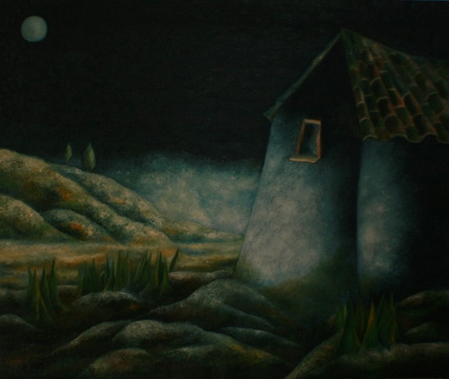 paesaggio con casa