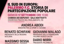 “Il sud in Europa: Palermo F.C., storia di partecipazione popolare”, convegno a Roma