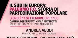 “Il sud in Europa: Palermo F.C., storia di partecipazione popolare”, convegno a Roma