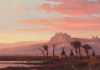 La magnificenza dei paesaggi statunitensi nel Realismo di Michael Coleman indian campfire scene