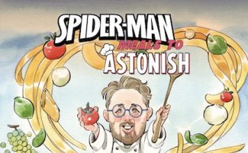 Spider-Man e lo chef Cristiano Tomei insieme nel Marvel Universe cucina da eroi