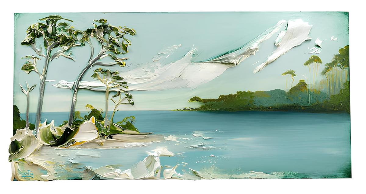 daylight lakescape
