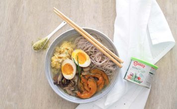 Ramen all’italiana: la ricetta di Valentina con il Granulare Vegetale Bio Bauer ramen italiana